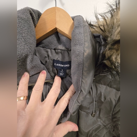 Womens Grey, Lands End winter jacket size small - Picture 1 of 3